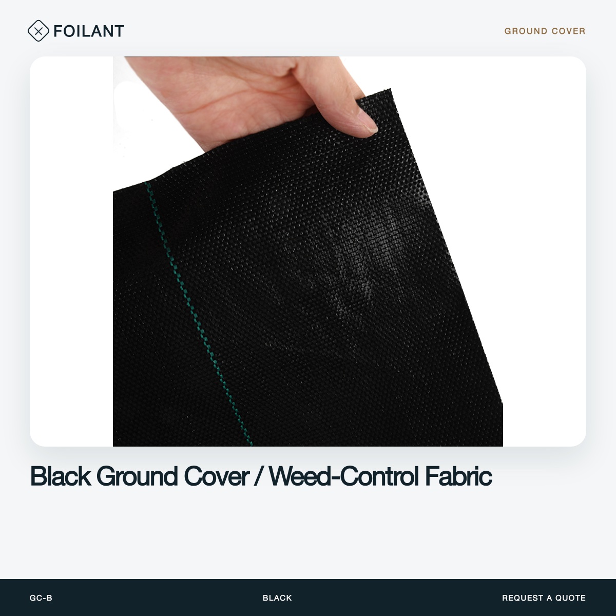 Black Ground Cover / Weed-Control Fabric